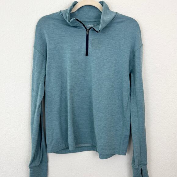 Outdoor Voices Jackets & Blazers - Outdoor Voices Womens 1/4 Zip Pullover Jacket Size M Fleece Line Active Green